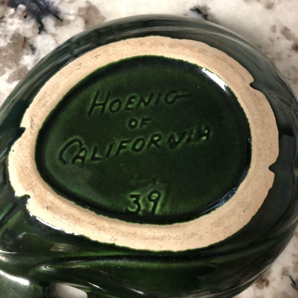 Vintage Hoeing of California Collectible Pottery Dish Bowl Ashtray Trinket Dish - Picture 3 of 8